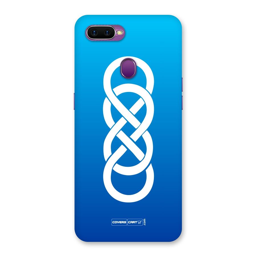 Double Infinity Blue Back Case for Oppo F9