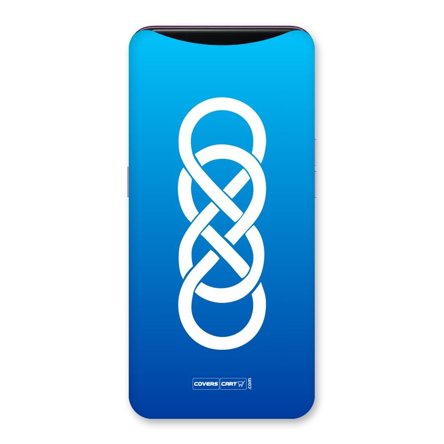 Double Infinity Blue Back Case for Oppo Find X