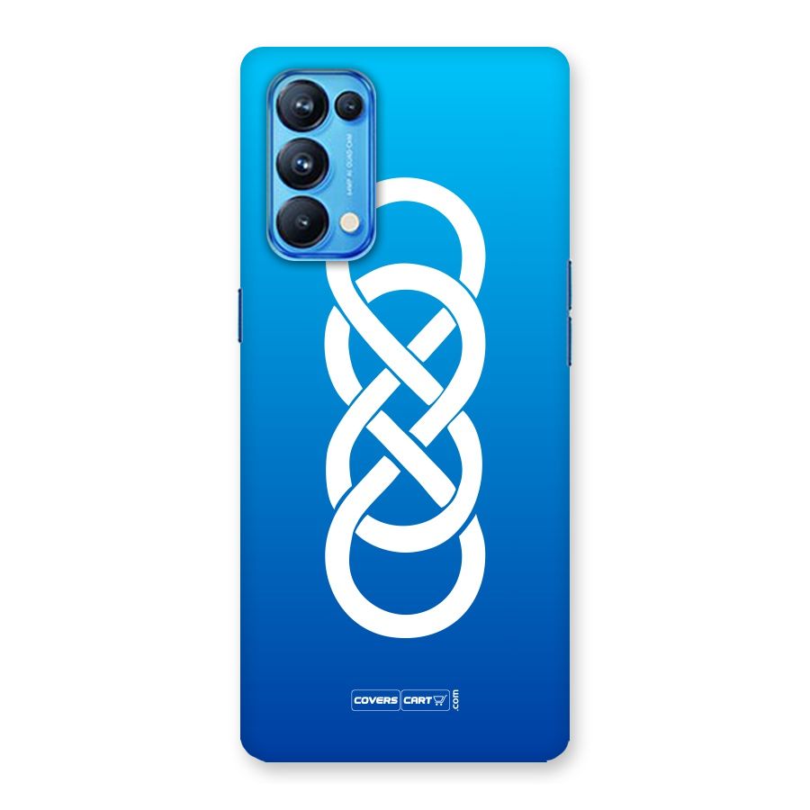 Double Infinity Blue Back Case for Oppo Reno5 Pro 5G