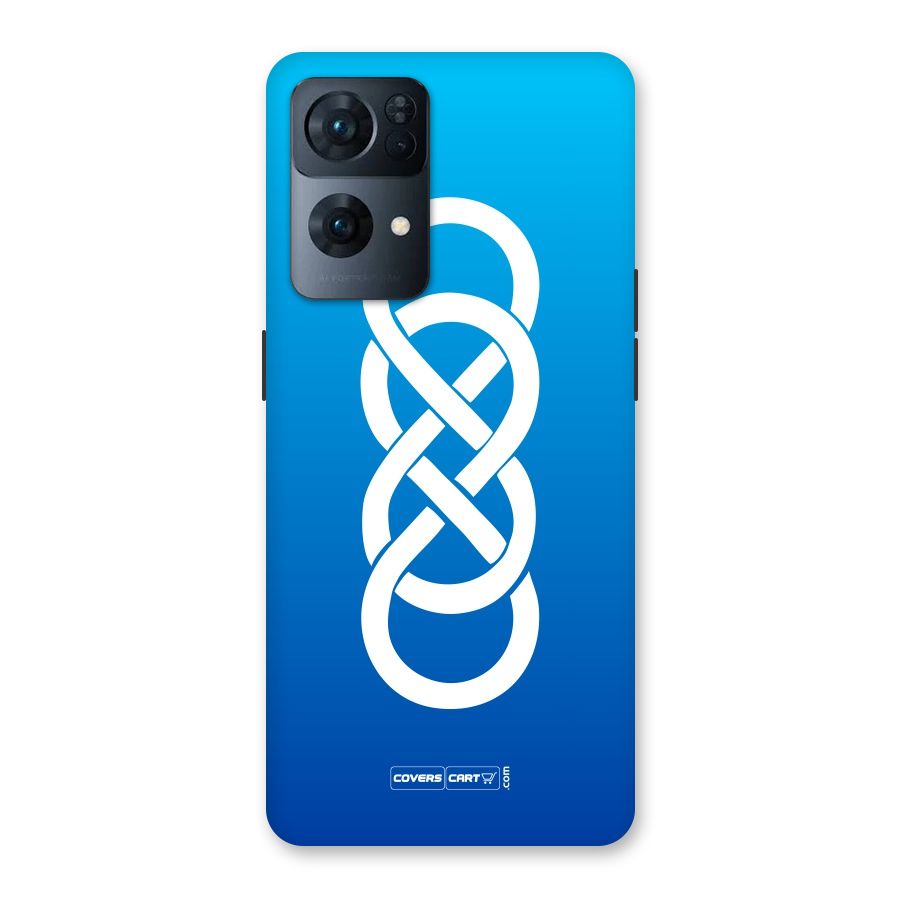 Double Infinity Blue Back Case for Oppo Reno7 Pro 5G