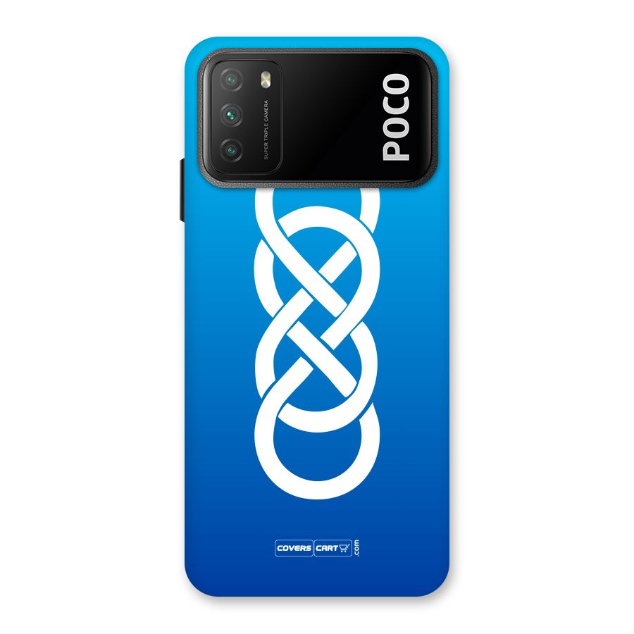 Double Infinity Blue Back Case for Poco M3
