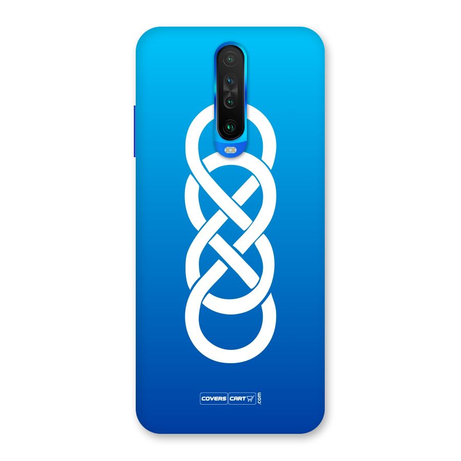 Double Infinity Blue Back Case for Poco X2