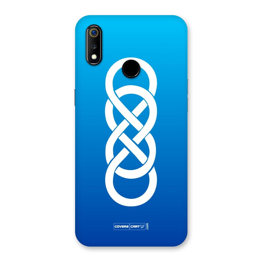 Double Infinity Blue Back Case for Realme 3