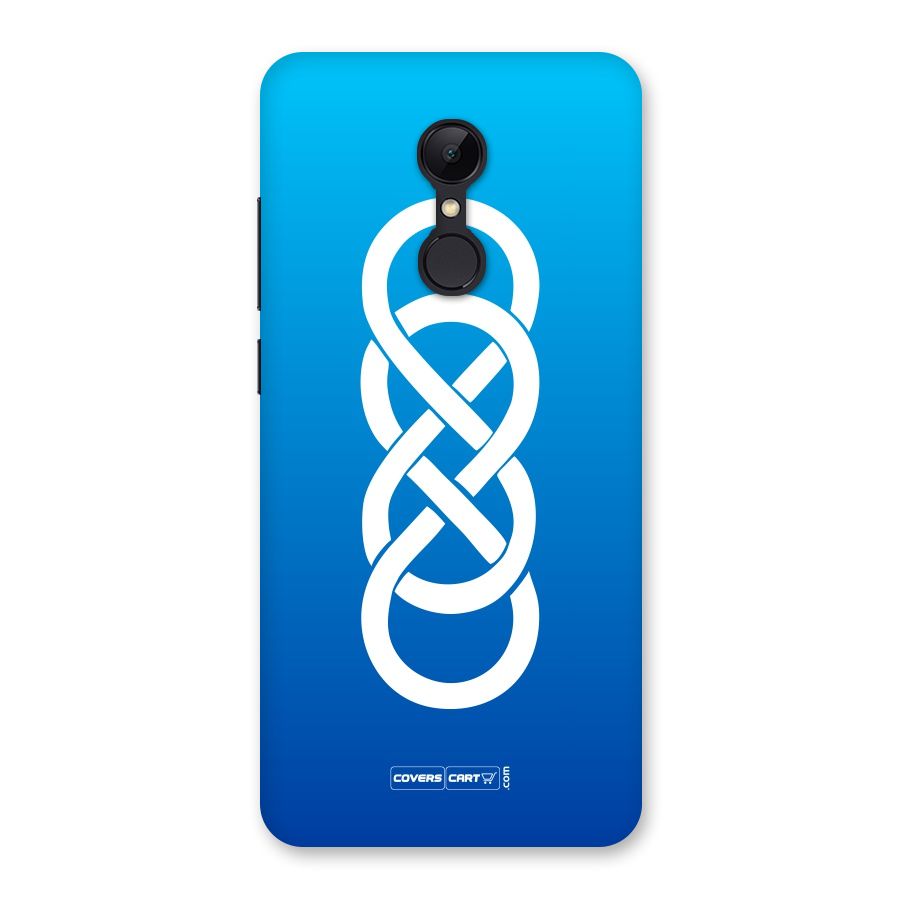 Double Infinity Blue Back Case for Redmi 5