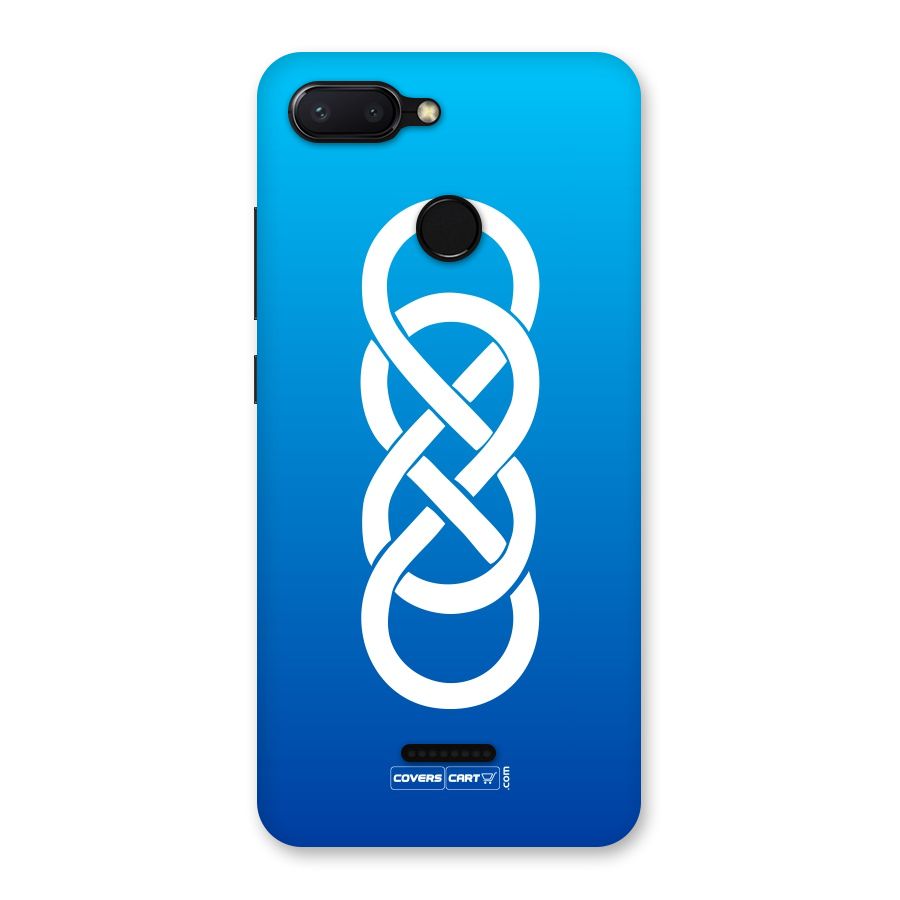Double Infinity Blue Back Case for Redmi 6