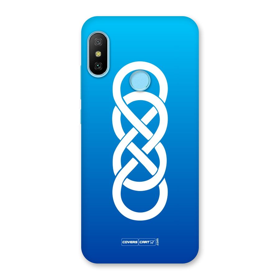 Double Infinity Blue Back Case for Redmi 6 Pro