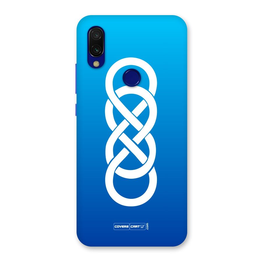 Double Infinity Blue Back Case for Redmi 7