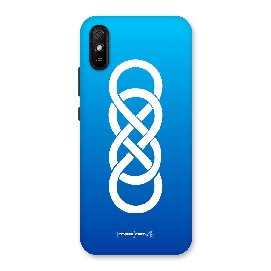 Double Infinity Blue Back Case for Redmi 9A