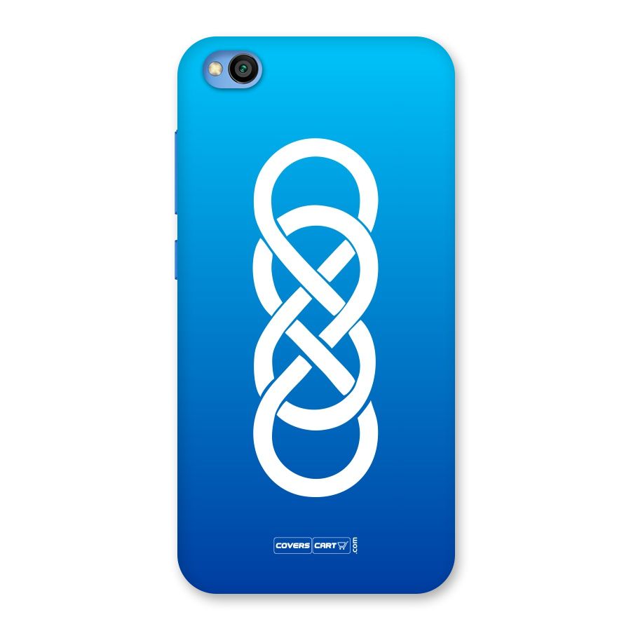 Double Infinity Blue Back Case for Redmi Go