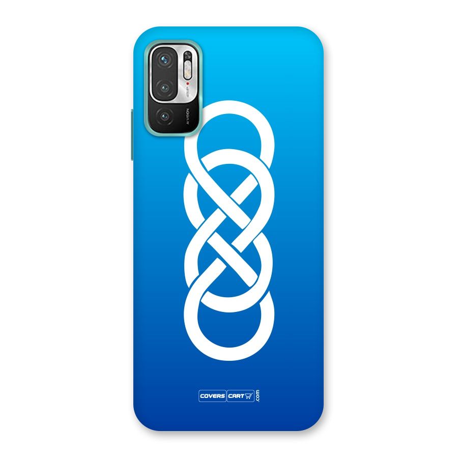 Double Infinity Blue Back Case for Redmi Note 10T 5G