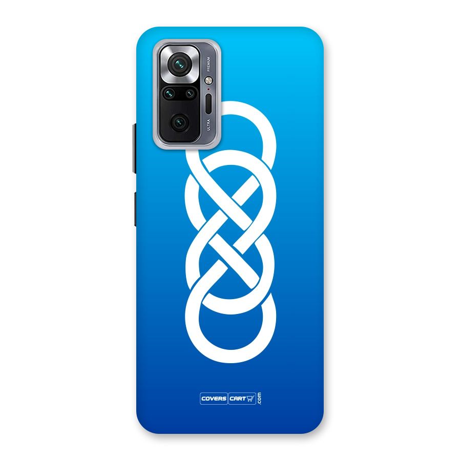 Double Infinity Blue Back Case for Redmi Note 10 Pro Max