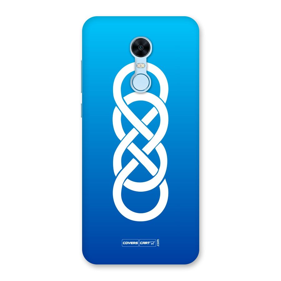 Double Infinity Blue Back Case for Redmi Note 5