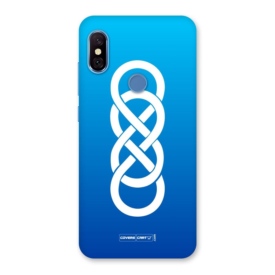 Double Infinity Blue Back Case for Redmi Note 6 Pro