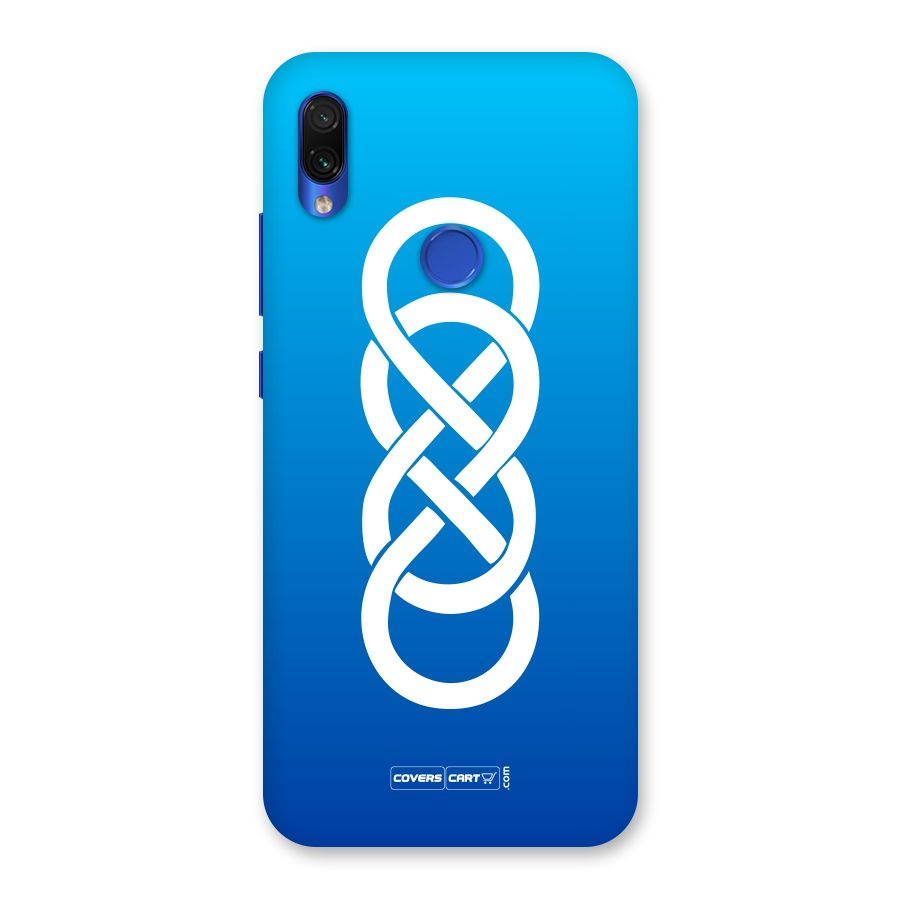 Double Infinity Blue Back Case for Redmi Note 7S