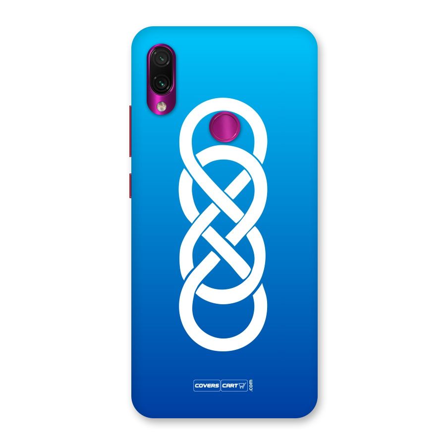 Double Infinity Blue Back Case for Redmi Note 7 Pro