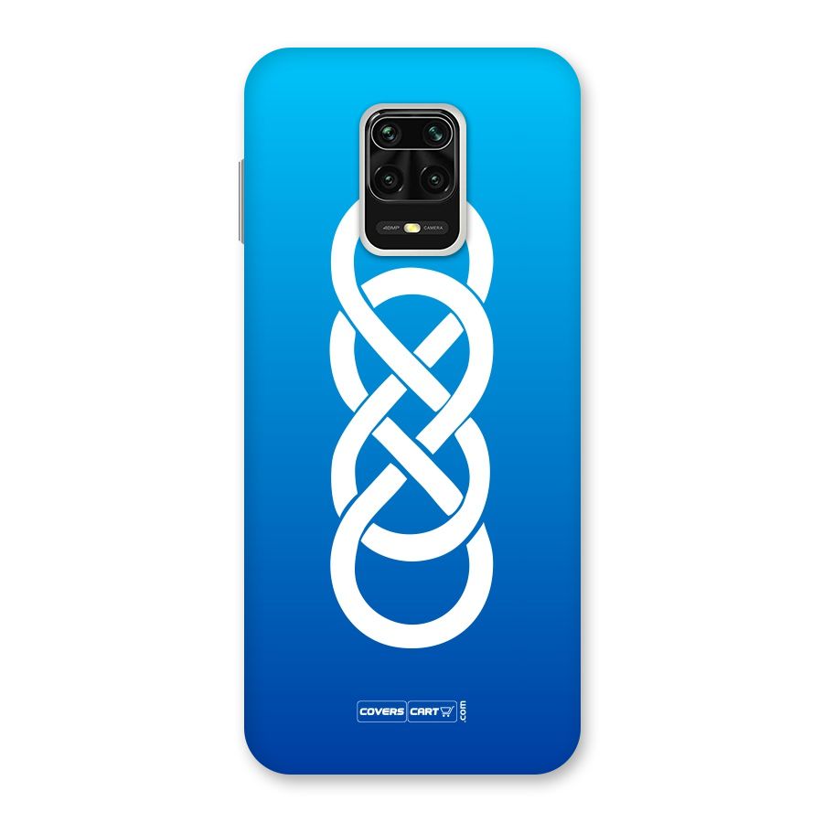 Double Infinity Blue Back Case for Redmi Note 9 Pro