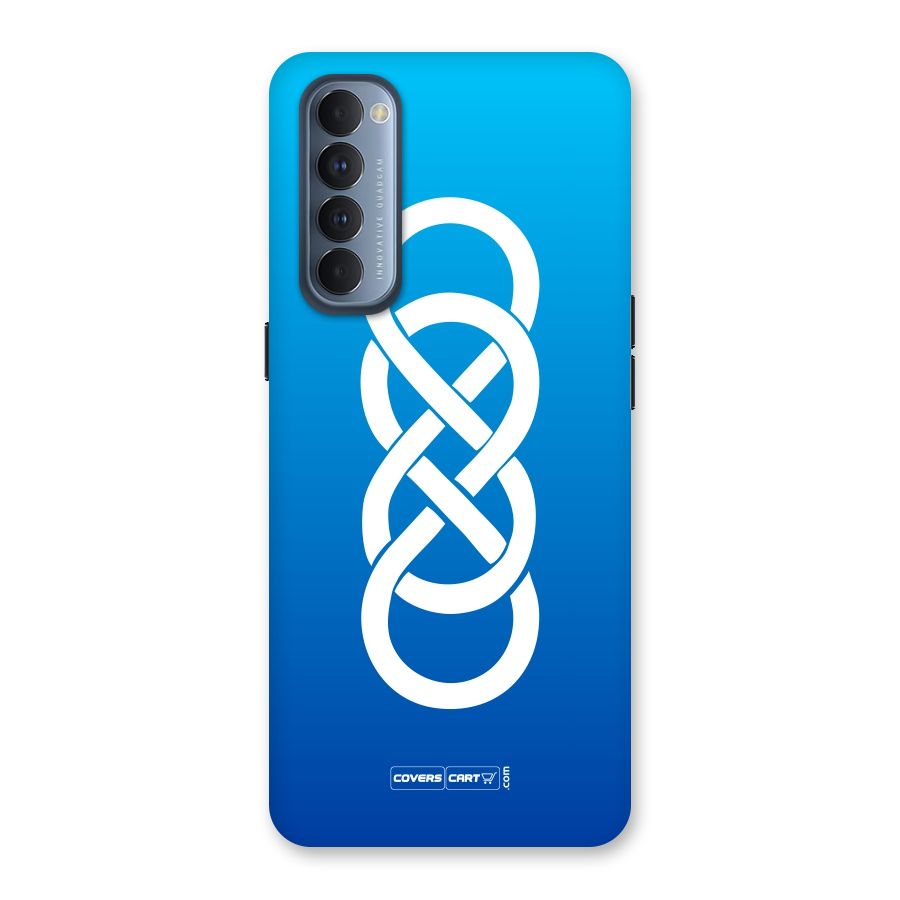 Double Infinity Blue Back Case for Reno4 Pro