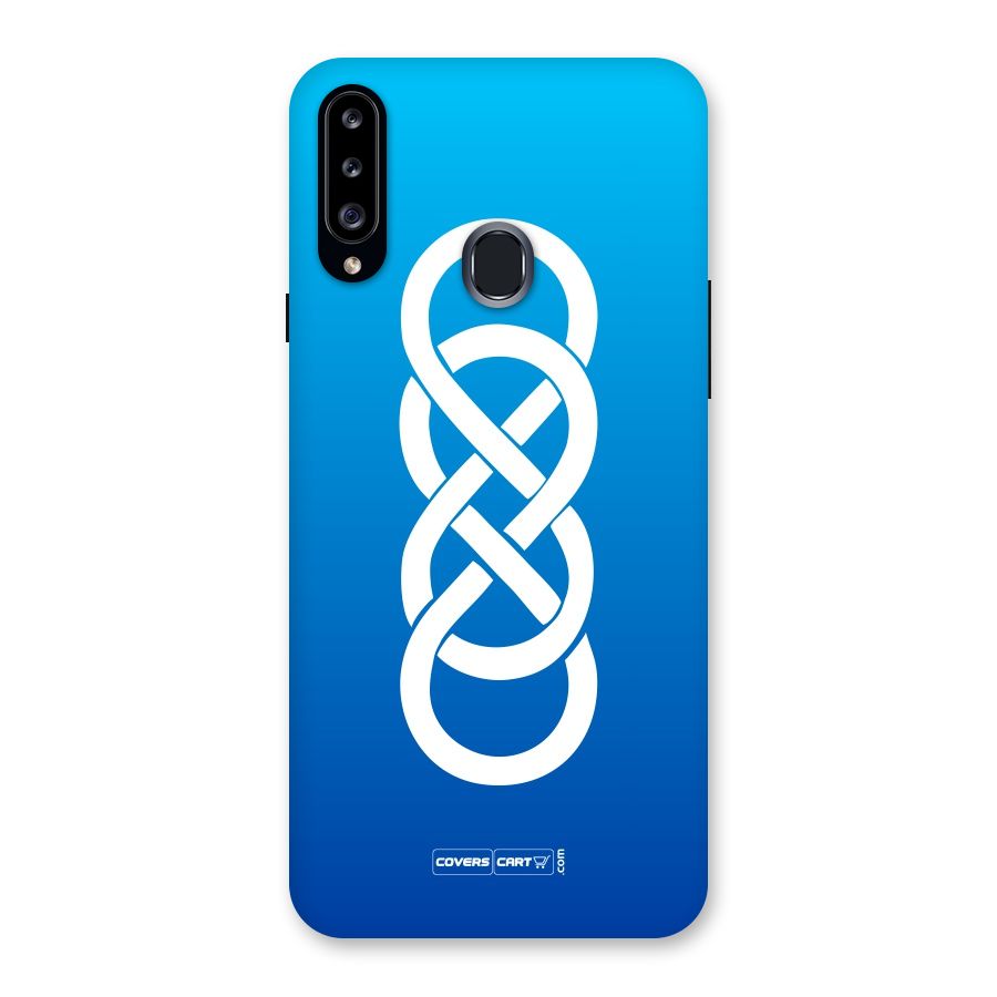 Double Infinity Blue Back Case for Samsung Galaxy A20s