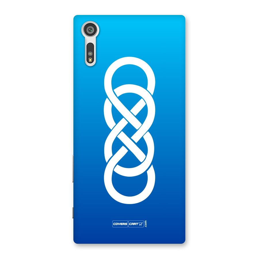 Double Infinity Blue Back Case for Xperia XZ