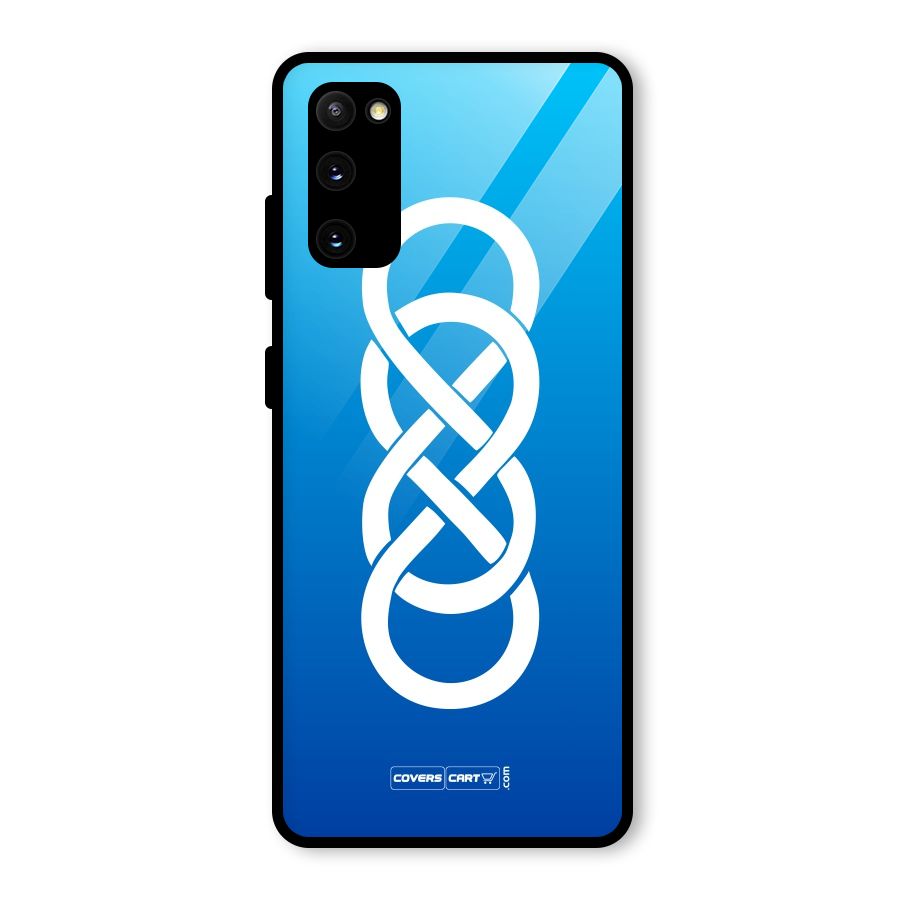 Double Infinity Blue Glass Back Case for Galaxy S20 FE
