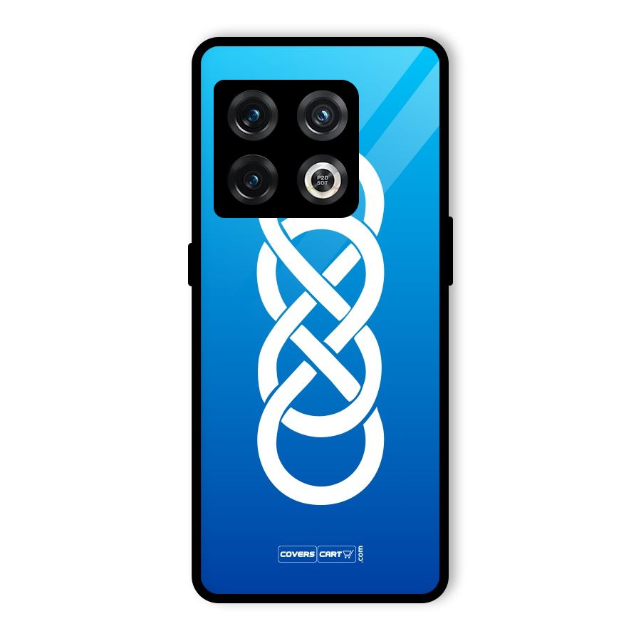 Double Infinity Blue Glass Back Case for OnePlus 10 Pro 5G