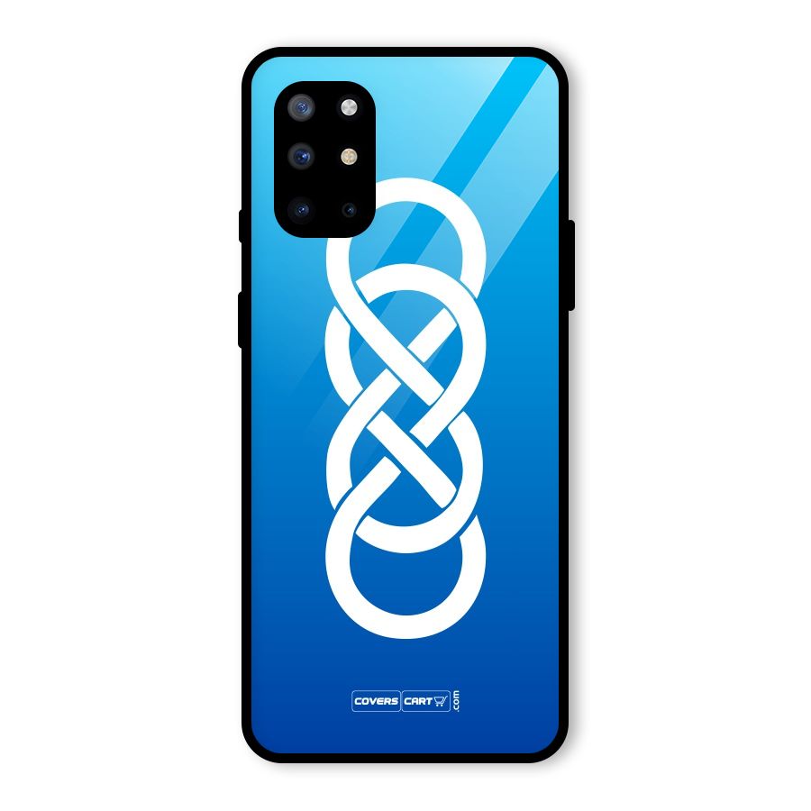 Double Infinity Blue Glass Back Case for OnePlus 8T
