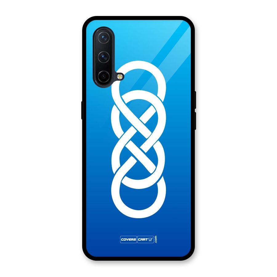 Double Infinity Blue Glass Back Case for OnePlus Nord CE 5G