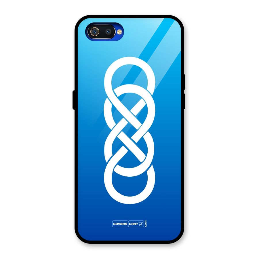 Double Infinity Blue Glass Back Case for Realme C2