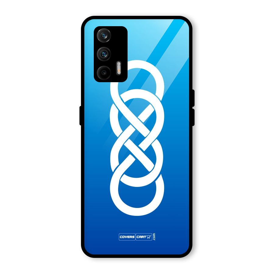 Double Infinity Blue Glass Back Case for Realme GT 5G