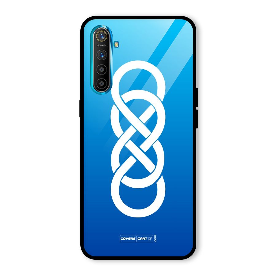 Double Infinity Blue Glass Back Case for Realme X2