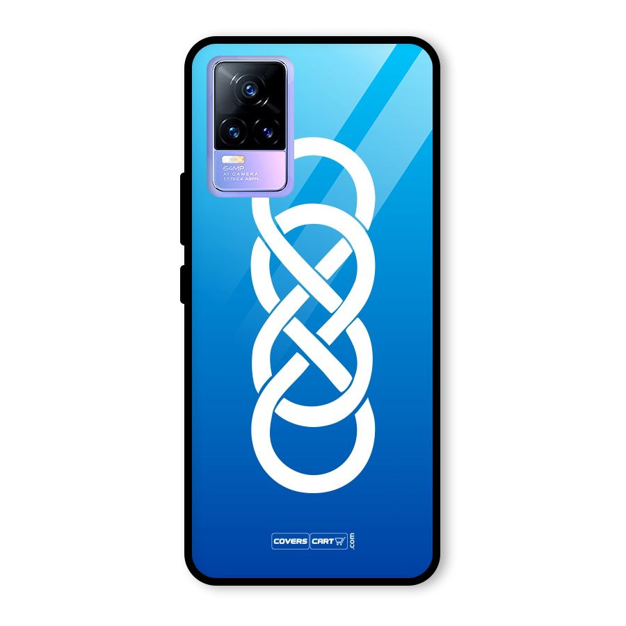 Double Infinity Blue Glass Back Case for Vivo Y73