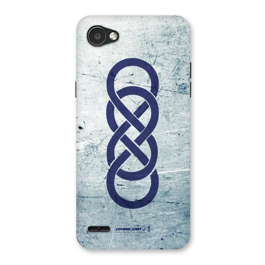 Double Infinity Rough Back Case for LG Q6