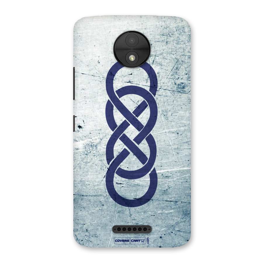 Double Infinity Rough Back Case for Moto C