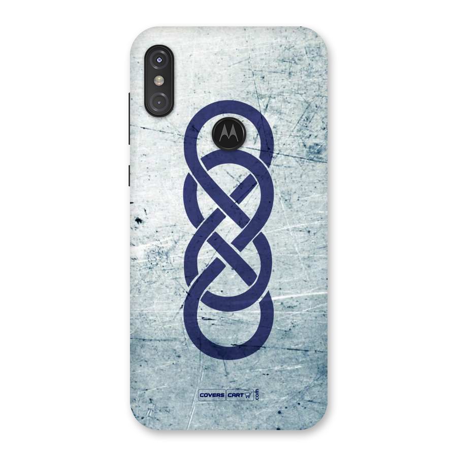 Double Infinity Rough Back Case for Motorola One Power