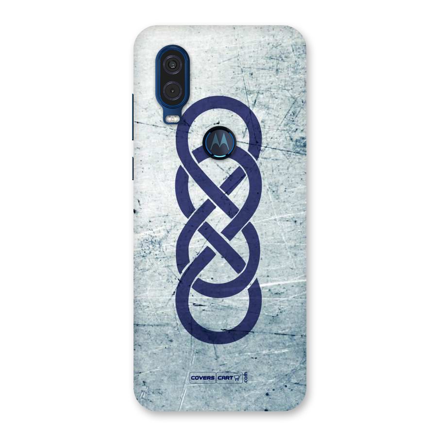 Double Infinity Rough Back Case for Motorola One Vision