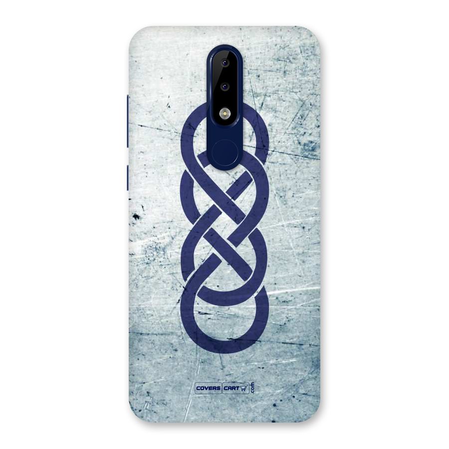 Double Infinity Rough Back Case for Nokia 5.1 Plus