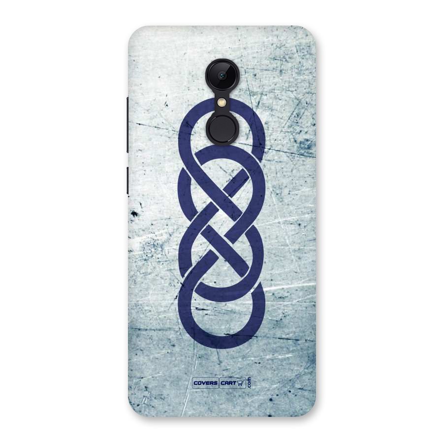 Double Infinity Rough Back Case for Redmi 5
