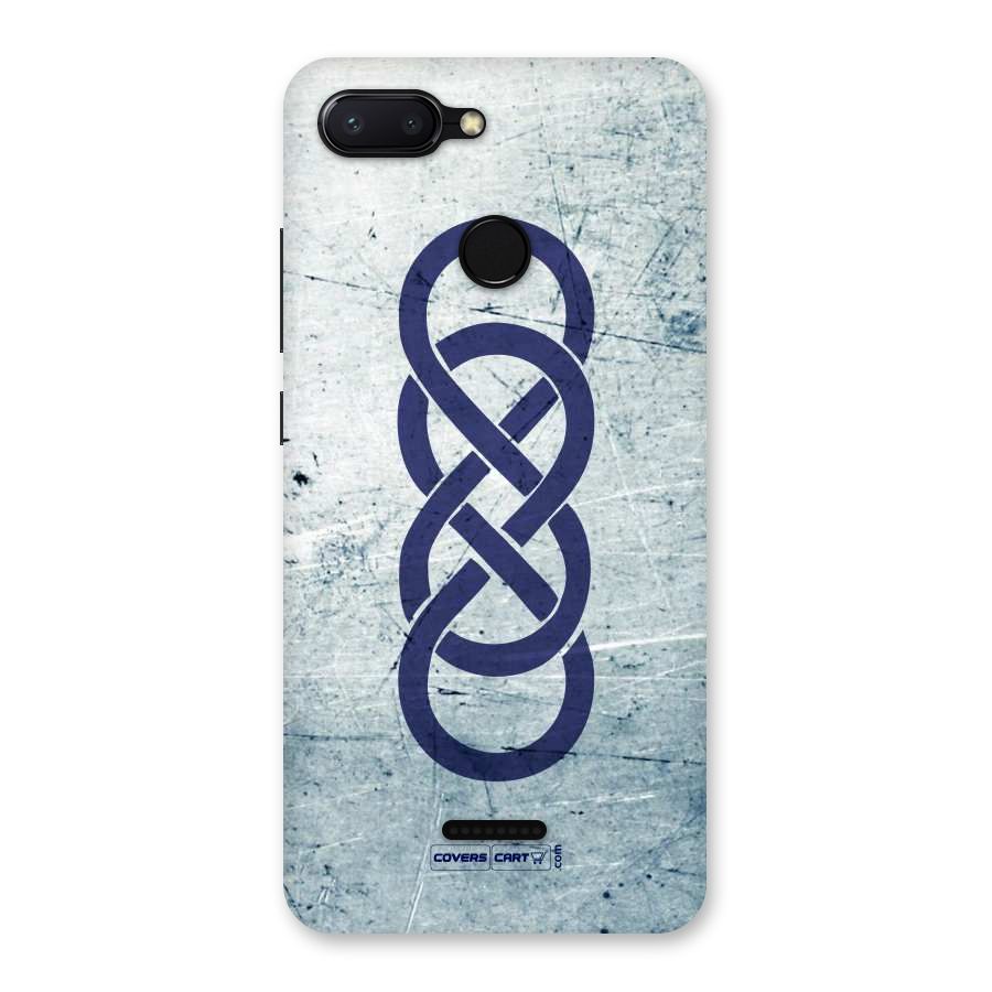 Double Infinity Rough Back Case for Redmi 6