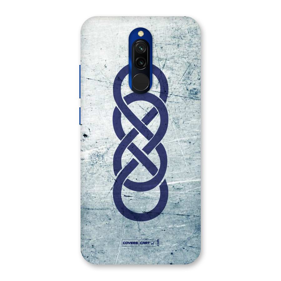 Double Infinity Rough Back Case for Redmi 8
