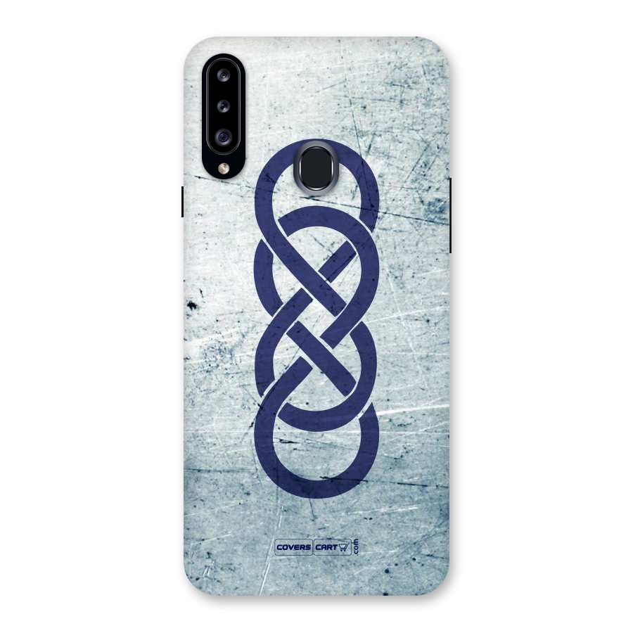 Double Infinity Rough Back Case for Samsung Galaxy A20s