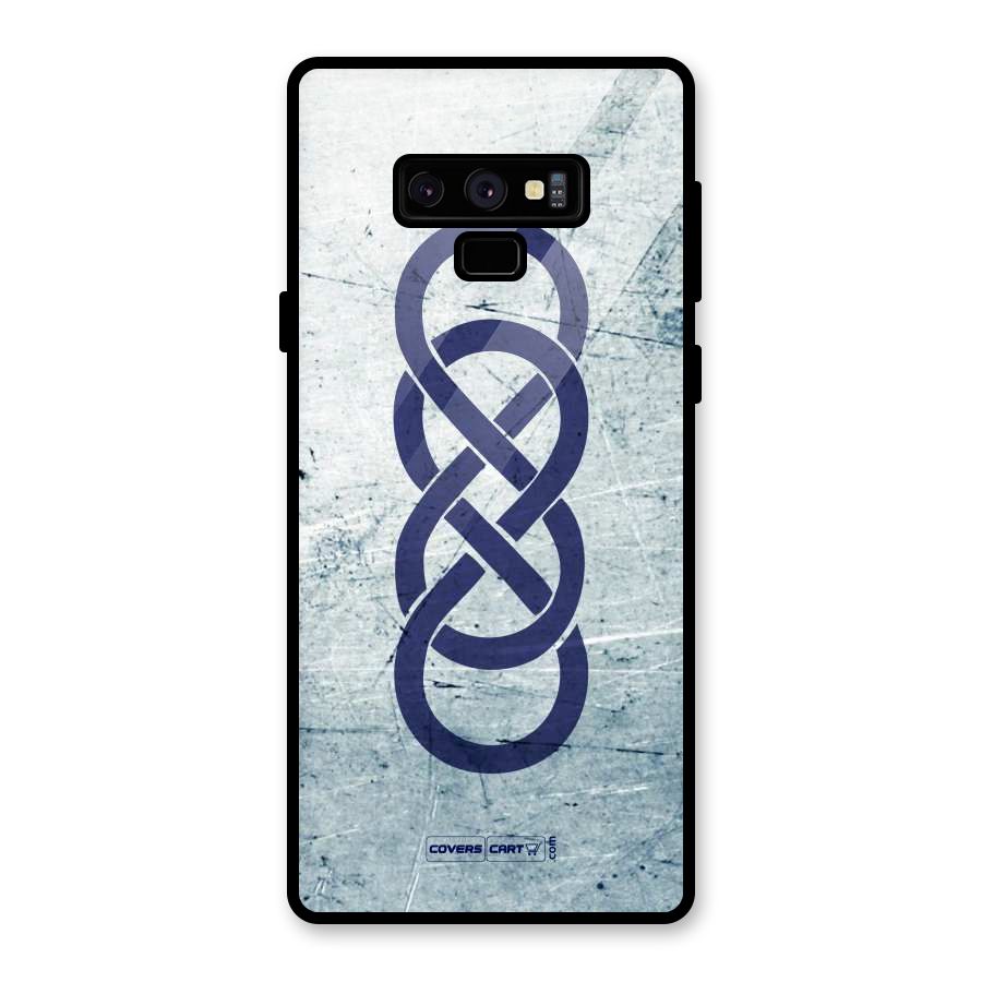Double Infinity Rough Glass Back Case for Galaxy Note 9
