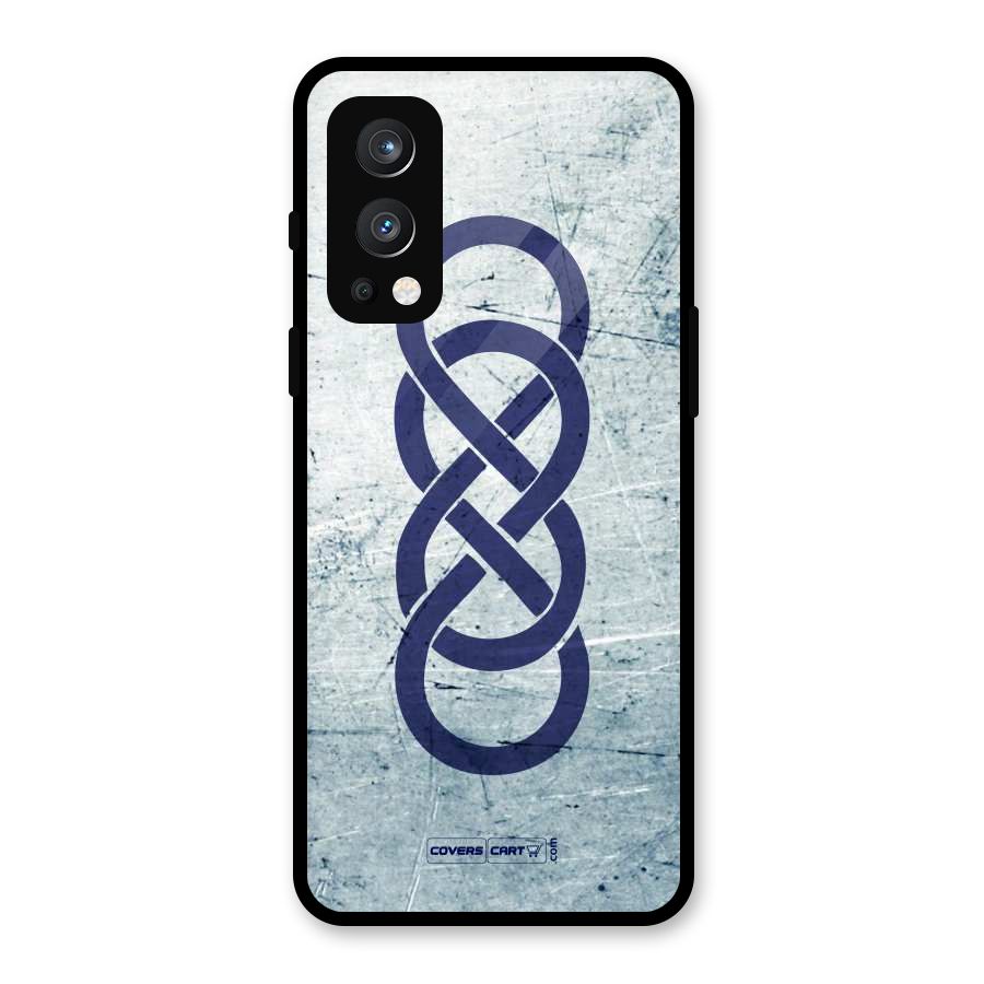 Double Infinity Rough Glass Back Case for OnePlus Nord 2 5G