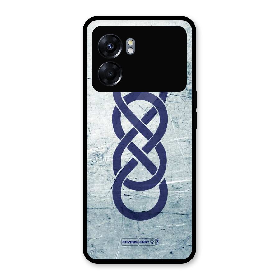Double Infinity Rough Glass Back Case for Oppo K10 5G