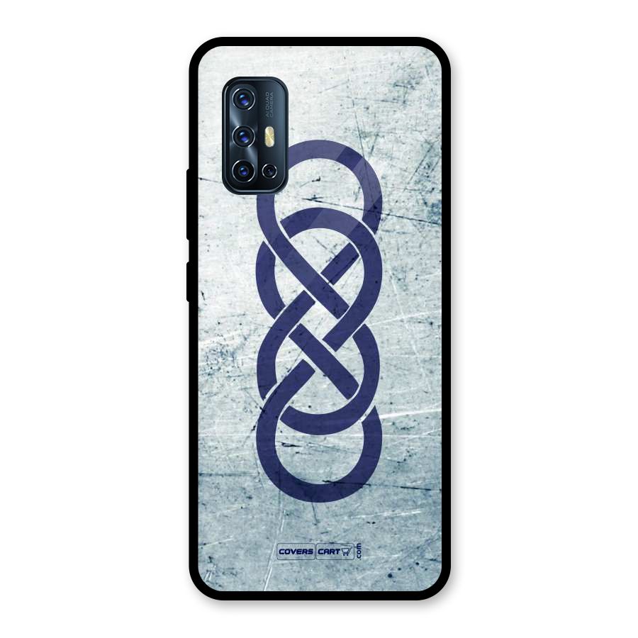 Double Infinity Rough Glass Back Case for Vivo V17