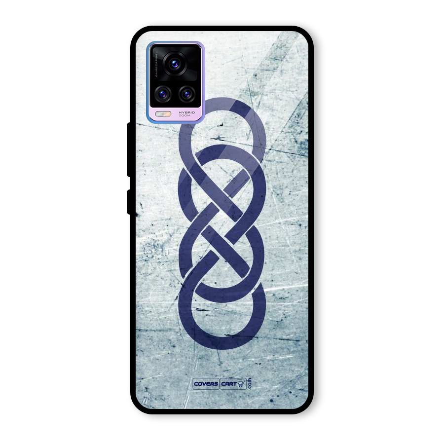 Double Infinity Rough Glass Back Case for Vivo V20 Pro