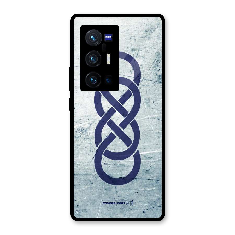 Double Infinity Rough Glass Back Case for Vivo X70 Pro Plus
