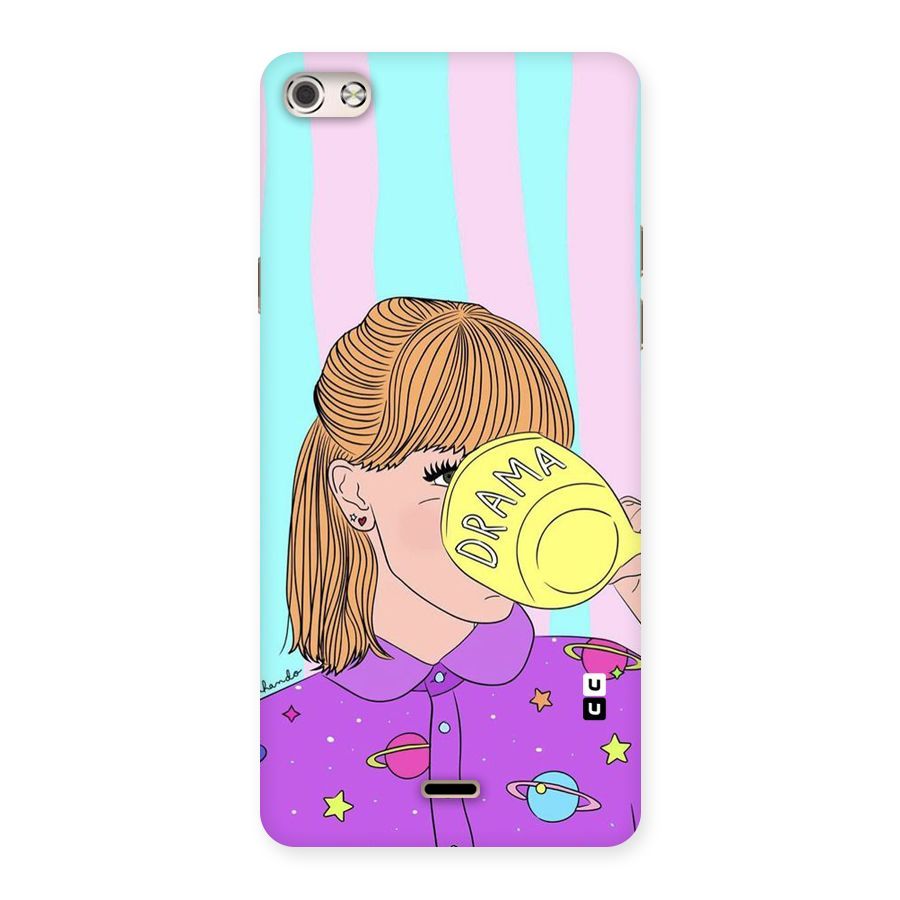 Drama Cup Back Case for Micromax Canvas Silver 5