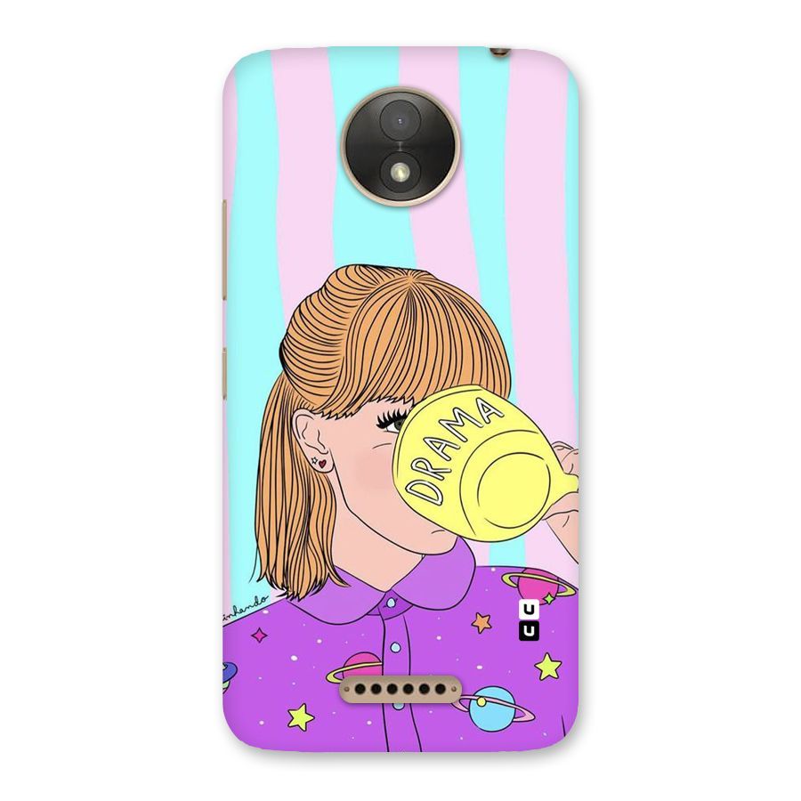 Drama Cup Back Case for Moto C Plus