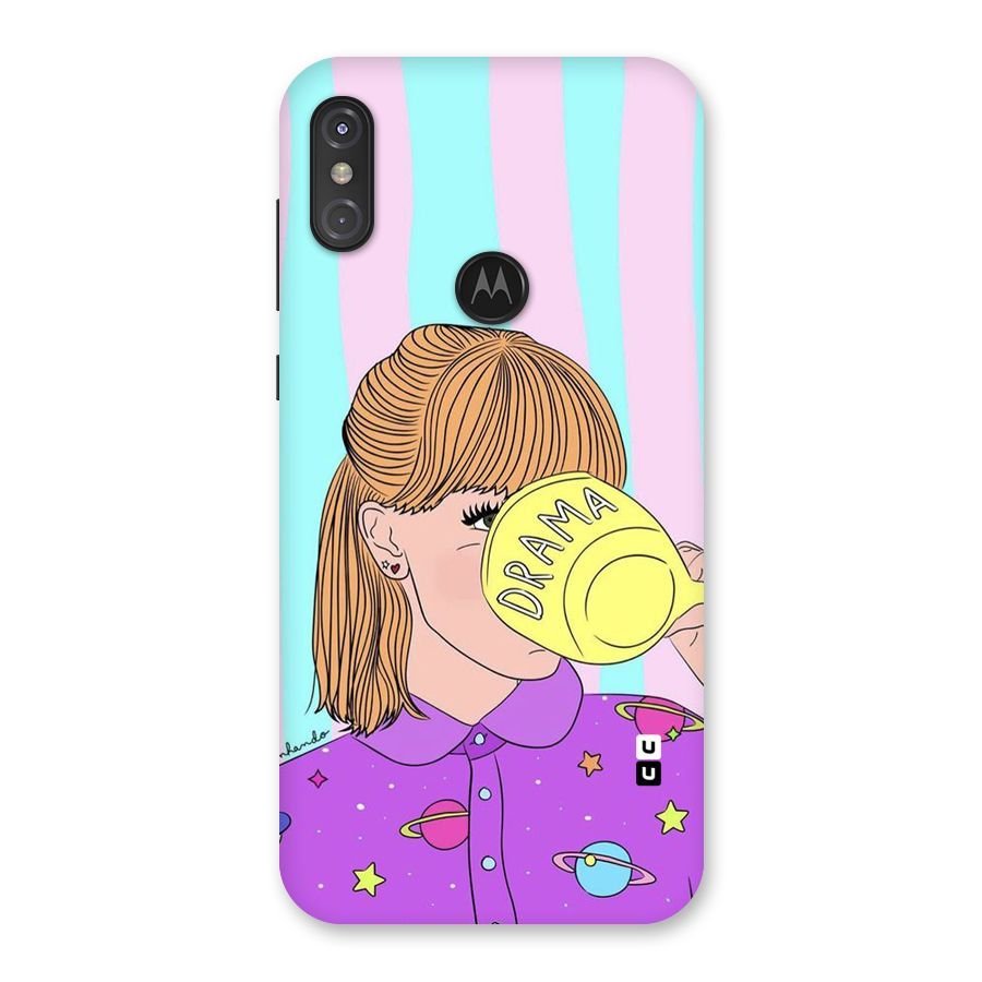 Drama Cup Back Case for Motorola One Power
