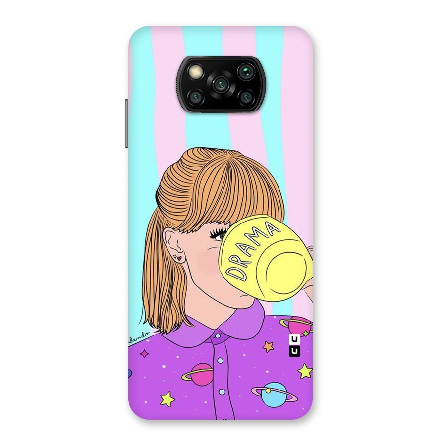 Drama Cup Back Case for Poco X3
